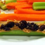 Celery with peanut butter and raisins- Ants on a Log