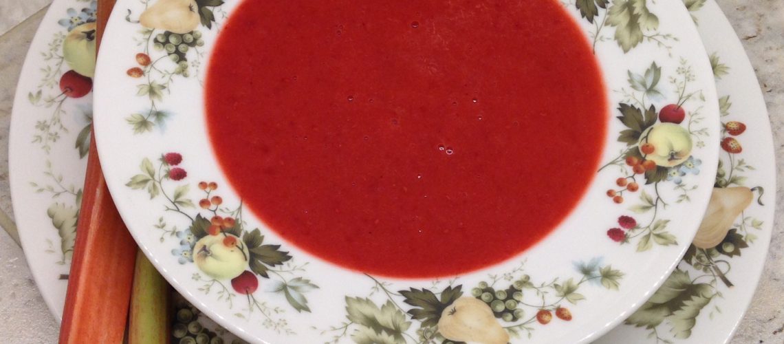 Rhubarb Raspberry Soup