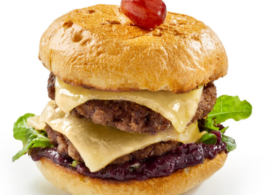 Venison Burgers with Cheese