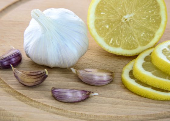 Tempeh Poached in Lemon & Garlic