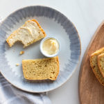 Einkorn bread with butter